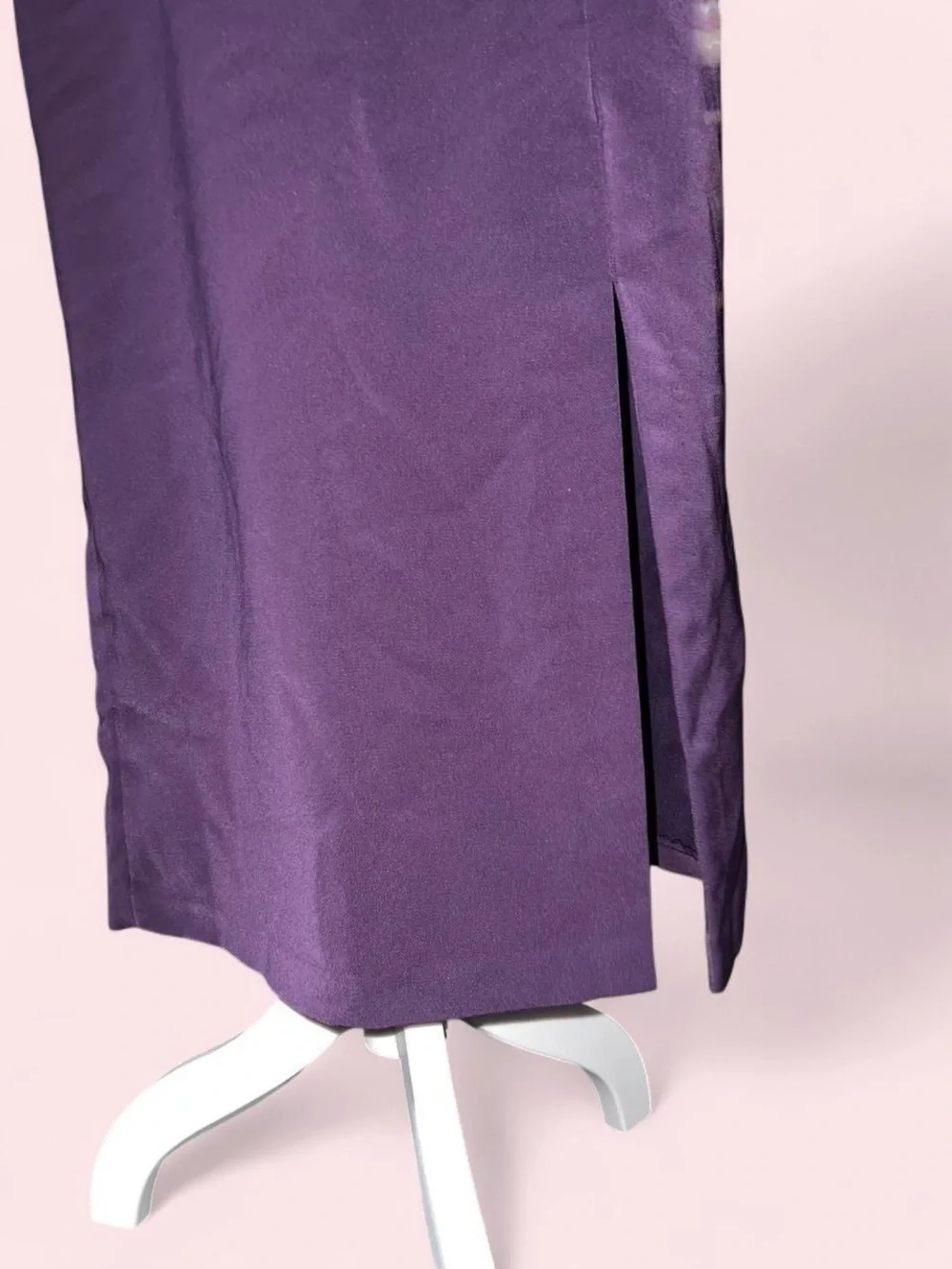 Size 10 Women's Long Purple Straight Skirt